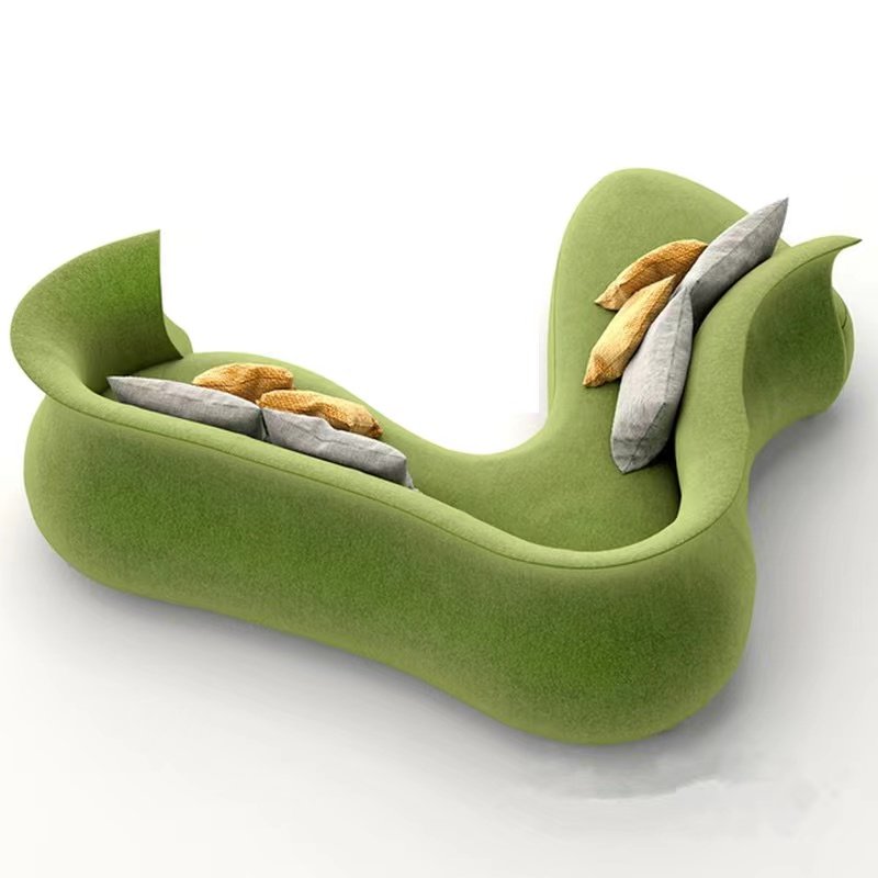 Designer DESIGN MODERN SOFA living room hotel light luxury simple curved special-shaped reception sofa FRP creative chair