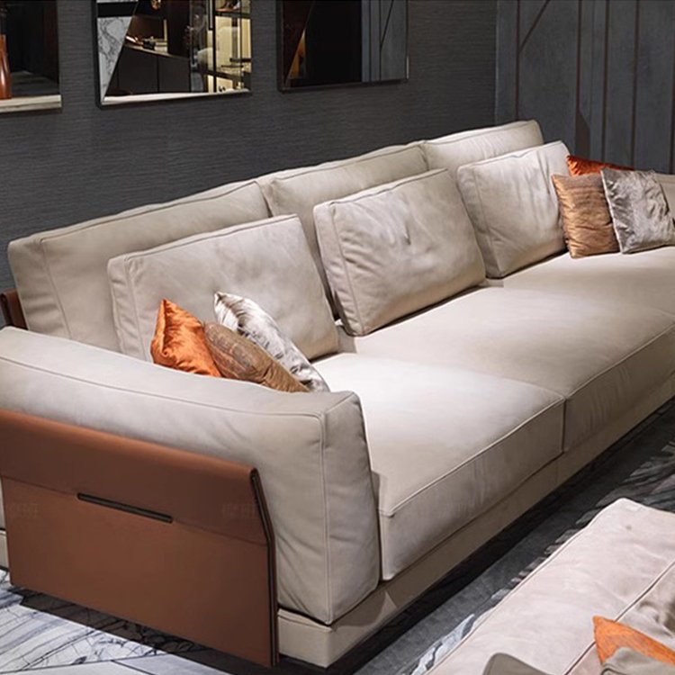 Latest Designs High End Modern Style Sectional Couches Velvet L Shape 7 Seater Sofa Set Luxury Furniture Couch Living Room Sofa