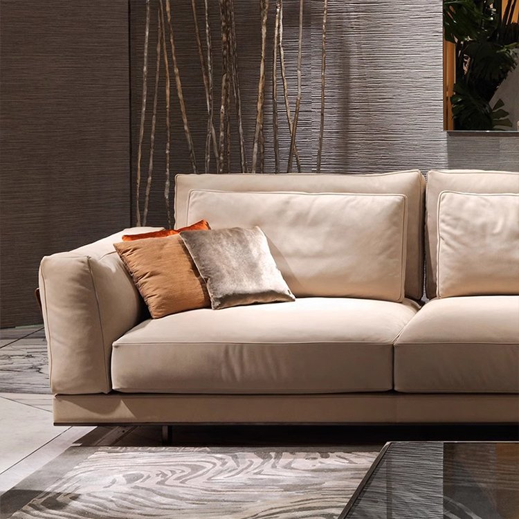 Latest Designs High End Modern Style Sectional Couches Velvet L Shape 7 Seater Sofa Set Luxury Furniture Couch Living Room Sofa