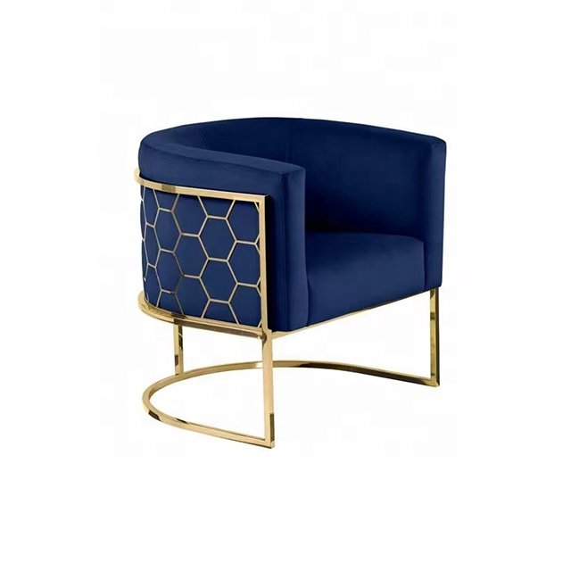 Factory light luxury metal face sofa set medusa living home furniture gold Stainless Steel sofa for living room sofa