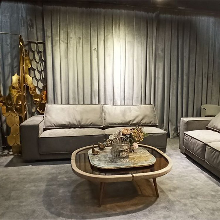 Modern Fabric Modular Sofa Living Room Furniture Canap Customized Comfortable Luxury Sectional Sofas