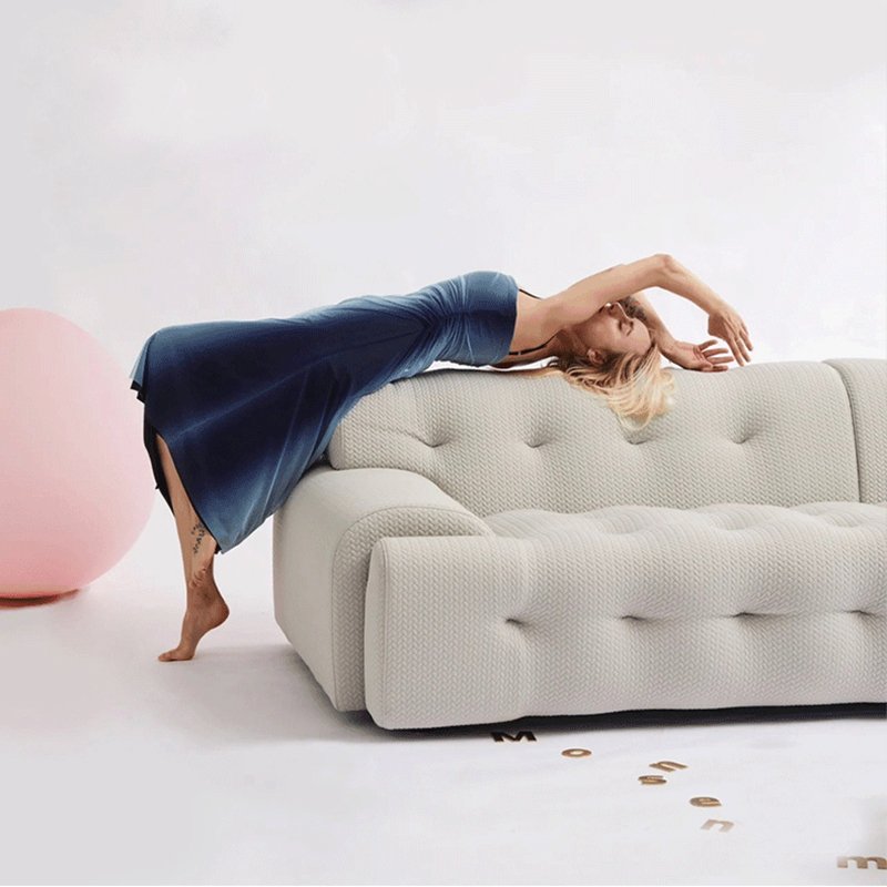 French sofa design leisure three-dimensional fabric sofa Nordic modular living room sofa combination home furniture