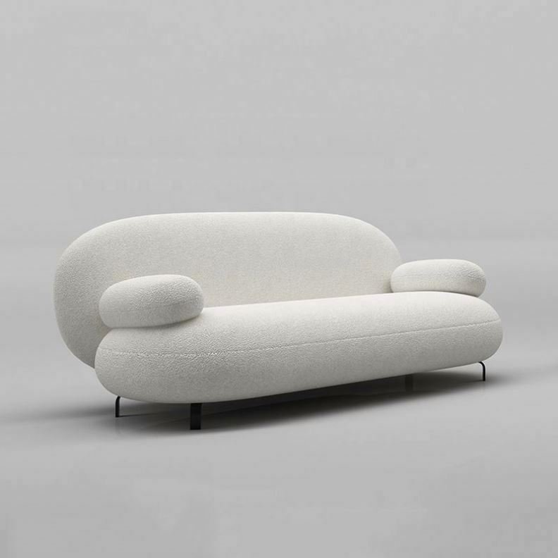 Modern Leisure Velvet Creative Cloth Art Nordic Simple Small Living Room Sofa Chair Furniture Set
