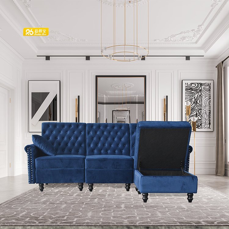 high back sofas living room furniture new KD sofa launch modular sectional sofa with storage 1321