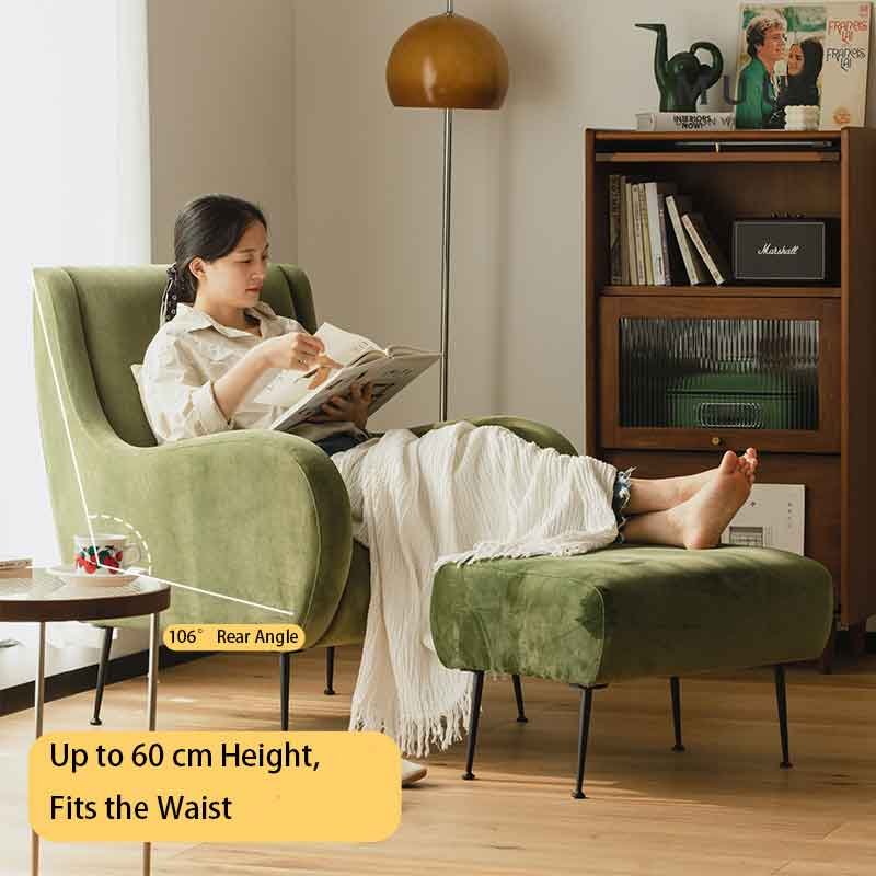 MUU INS style furniture multicolor modern luxury 1 seat velvet sofa couch living room sofas
