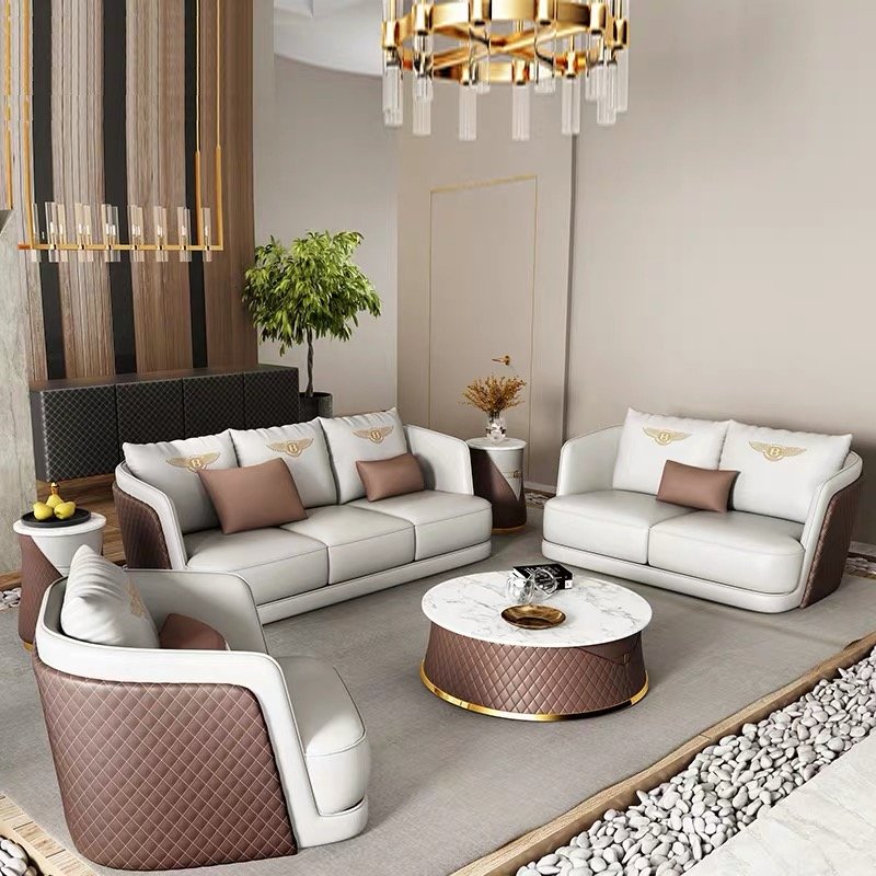 Velvet Beautiful Style Design Comfortable Furniture Canap Soft Elastic Modular Luxury Sofa Curved Backrest Combination Sofa