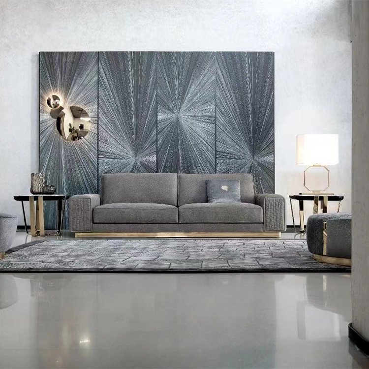 MOONTOP living room lounge luxury light luxury sofa gray italian set leather modern furniture couches luxury living room sofa