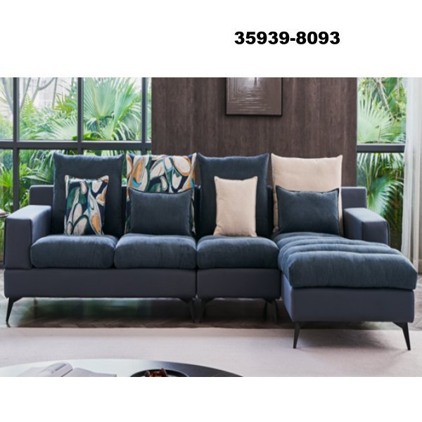 Corner Couch Sofa L Shape Modern Design Sectional Fabric Living Room Sofas 35939-6012G