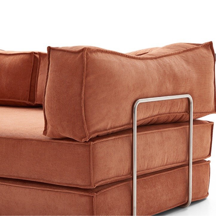 Compressed Vacuum Foam Sofa Set Folding Sofa Bed Sleeper Modular Sectional Living Room Sofas with Removable Back Armrest