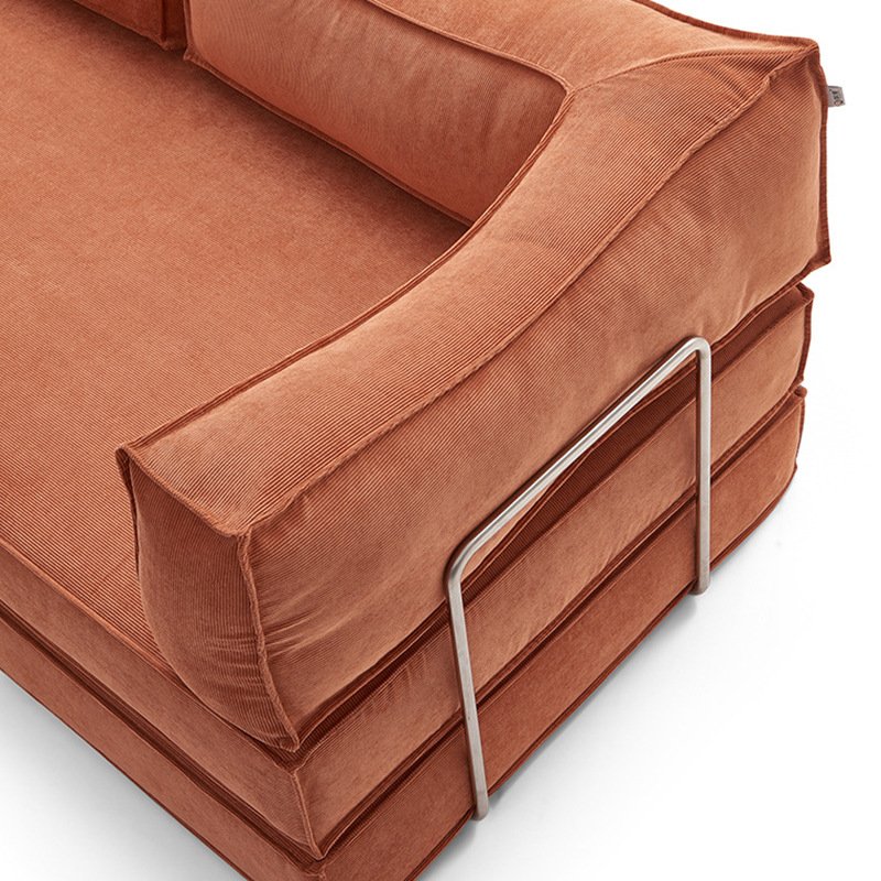 Compressed Vacuum Foam Sofa Set Folding Sofa Bed Sleeper Modular Sectional Living Room Sofas with Removable Back Armrest