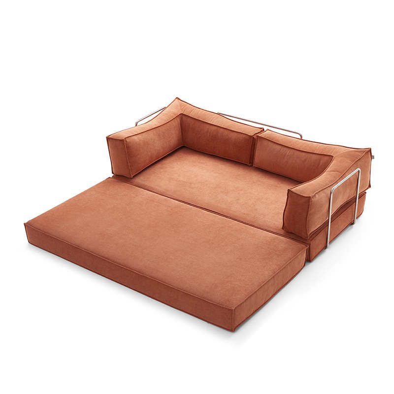 Compressed Vacuum Foam Sofa Set Folding Sofa Bed Sleeper Modular Sectional Living Room Sofas with Removable Back Armrest