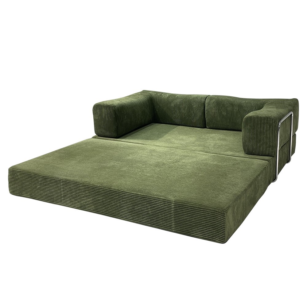 Compressed Vacuum Foam Sofa Set Folding Sofa Bed Sleeper Modular Sectional Living Room Sofas with Removable Back Armrest