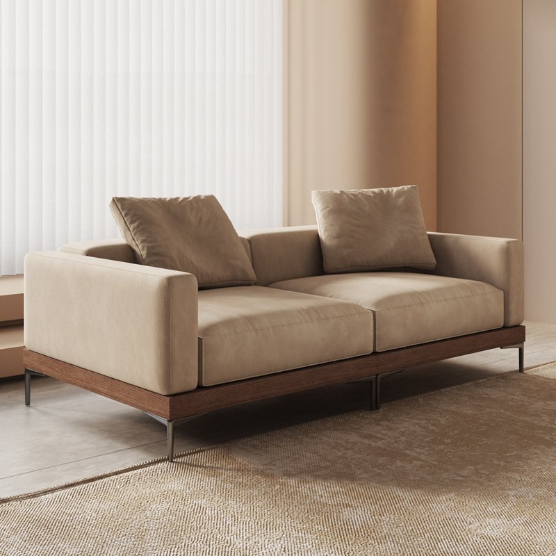 Italian Style Light Luxury Sofa for Small Apartment Living Room Sofa Furniture Combination Post-modern Lounger