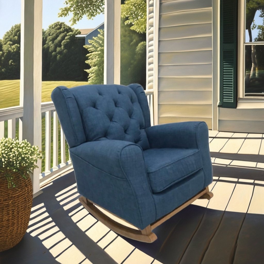 Luxury Metal Relax Furniture Reclining Chesterfield Rocker Chair Set for Bedroom Living Room & Mall for Comfort & Style