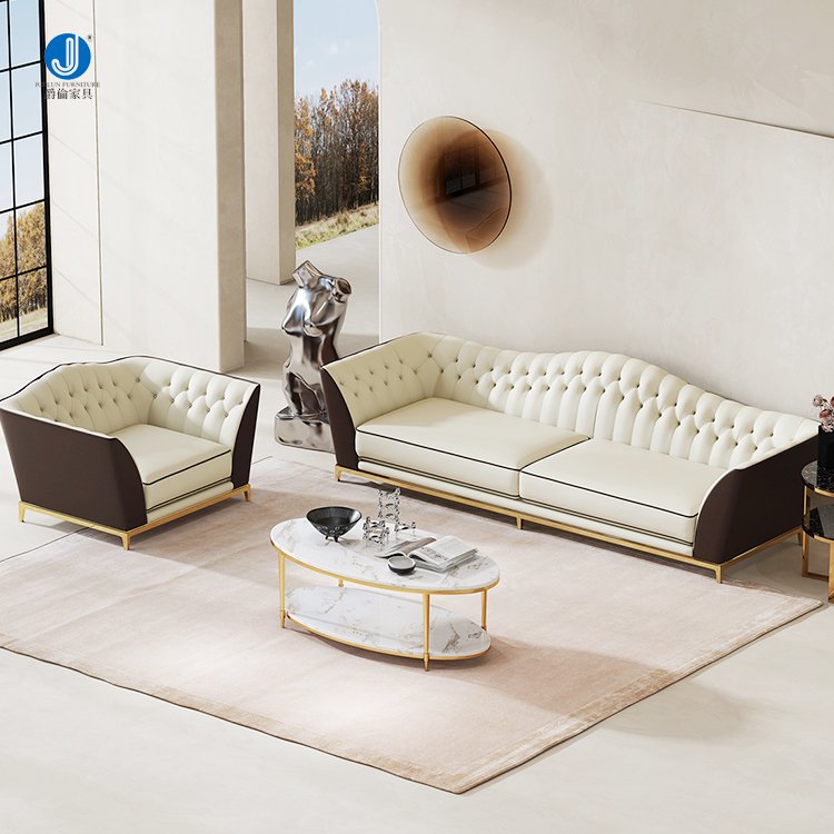 Living Room Sofas Luxury Genuine Leather Sofa Hight Quality Sofa Design Home Furniture