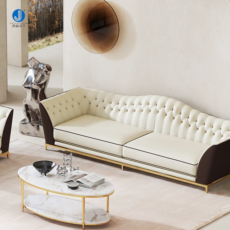 Living Room Sofas Luxury Genuine Leather Sofa Hight Quality Sofa Design Home Furniture