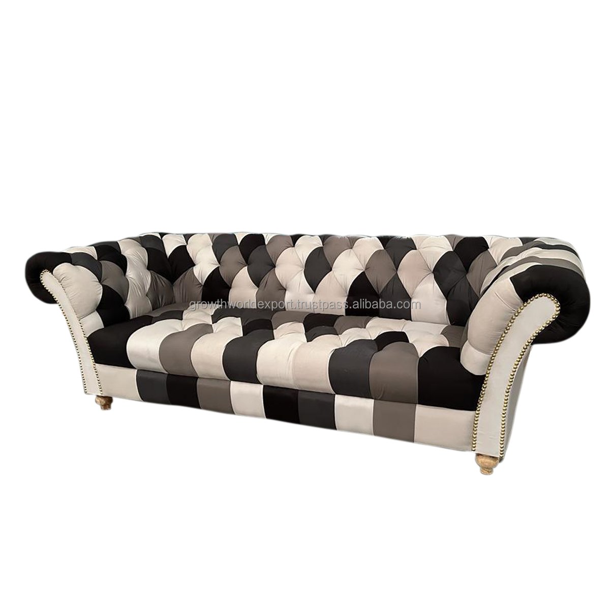 Modern Multi Color 3 Seater Tufted Chesterfield Leather designer Sofa Restaurant & Hotel 2024 Best Luxury Living Room Furniture