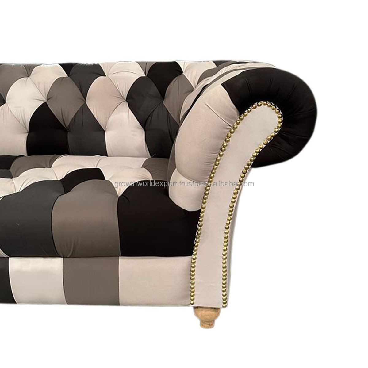 Modern Multi Color 3 Seater Tufted Chesterfield Leather designer Sofa Restaurant & Hotel 2024 Best Luxury Living Room Furniture