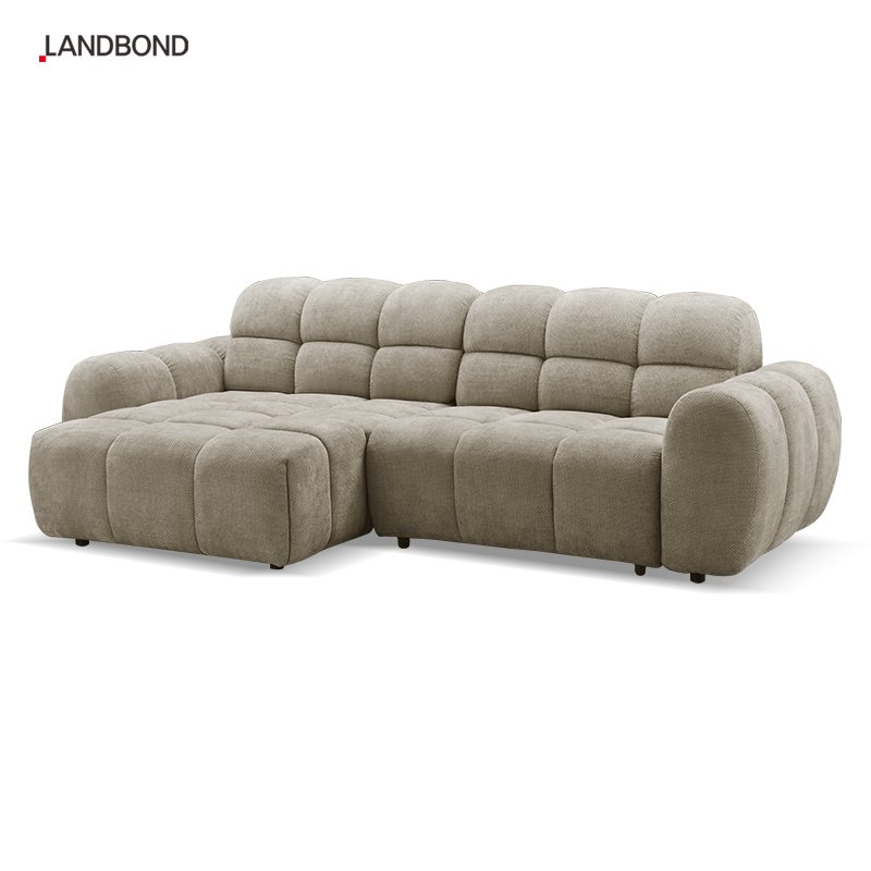 Modern lounge corner electric slider Fabric living room sofa with sliding 50cm sofa bed for hotel and villa sofa bed