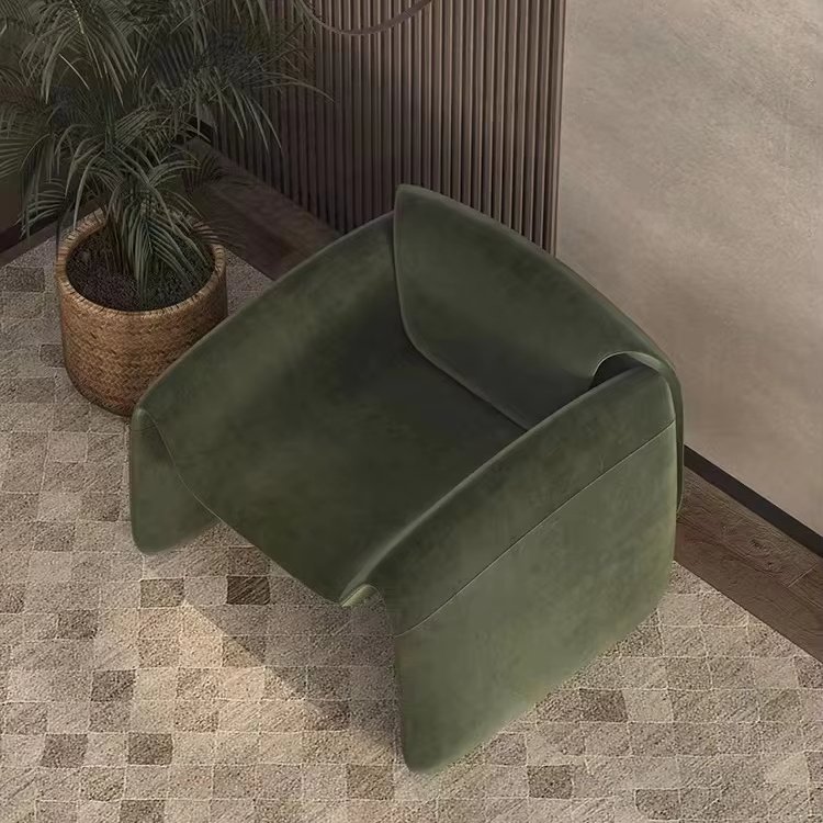 High-End Italian Minimalist Single Sofa Chair Netflix Designer Reclining Leisure Chair for Hotel Villa Hospital Living Room Use