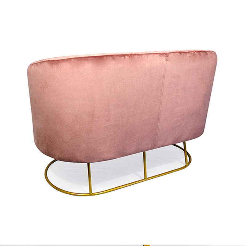 Modern Living Room Bedroom Pink Sofa Velvet Love Seat Sofa