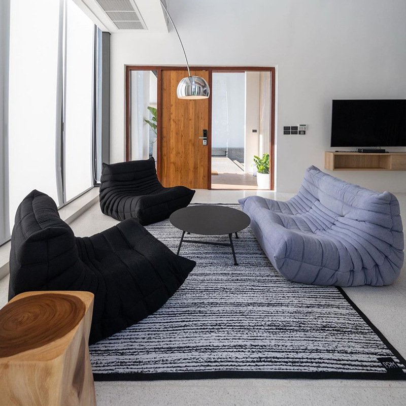 Modern Sofa Compression Couch Sponge Modular Living Room Chairs Bed In Box Vacuum Foam Compressed Furniture Set Compression Sofa