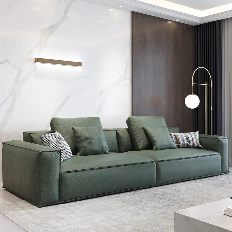 Comfortable Feather Sectional Sofa Leisure Sofas Set Living Room Furniture