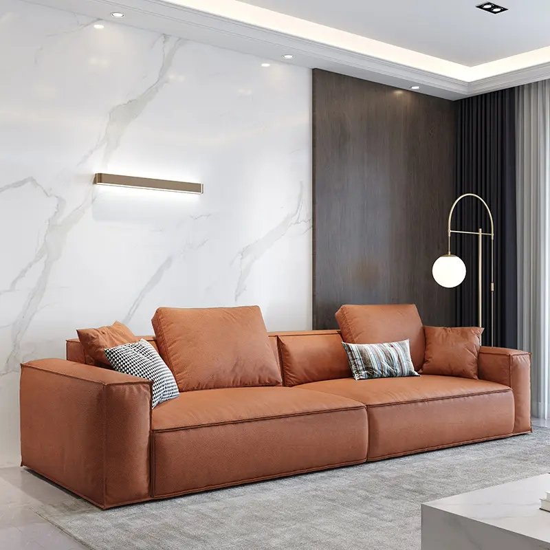 Comfortable Feather Sectional Sofa Leisure Sofas Set Living Room Furniture