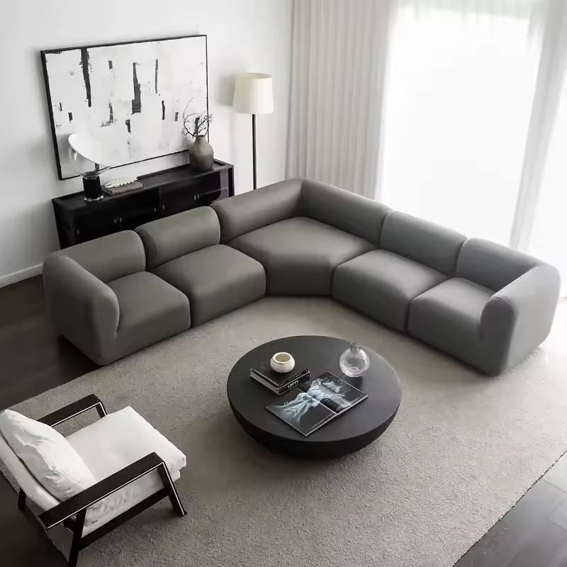 French Living Room Furniture Designer Cloud Sofa Modern Combination Sofa Living Room Sofa