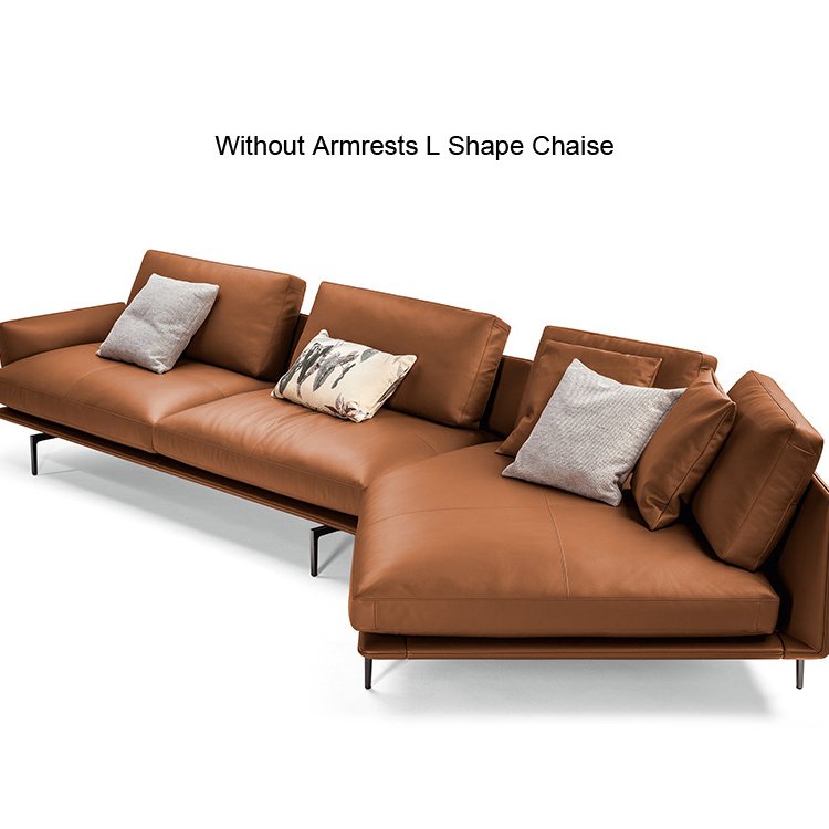 Cheap Factory Wholesale Price Customization Italian Design Living Room Sofa Luxury Sectional Modular Leather Sofa Furniture
