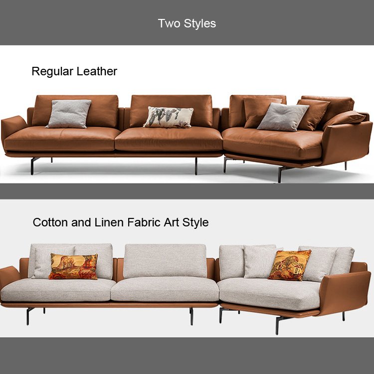 Cheap Factory Wholesale Price Customization Italian Design Living Room Sofa Luxury Sectional Modular Leather Sofa Furniture