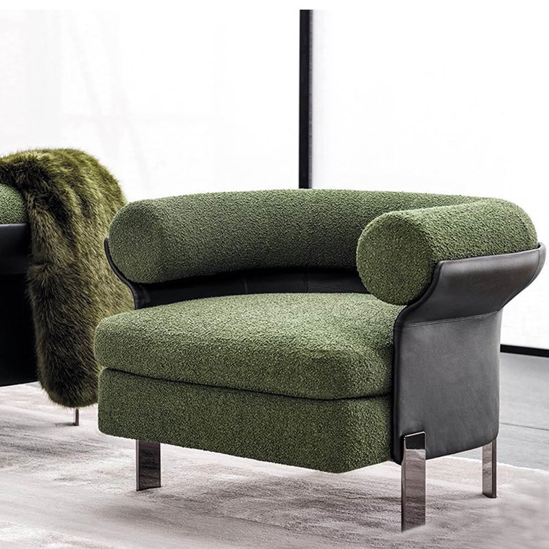 Factory custom minimalist soft sofa fabric Italian style sofa chair sofa set for furniture living room