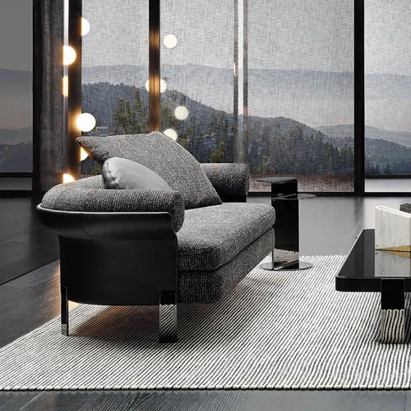 Factory custom minimalist soft sofa fabric Italian style sofa chair sofa set for furniture living room