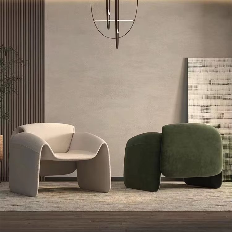 Italian Minimalist Single Sofa Chair High-End Netflix Designer Small Leisure Chair for Apartment Living Room