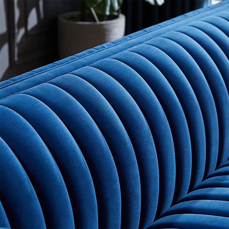 Hendry Wholesale Custom Living Room Furniture Stitches Lines Velvet Fabric Sofa Living Room Sofas
