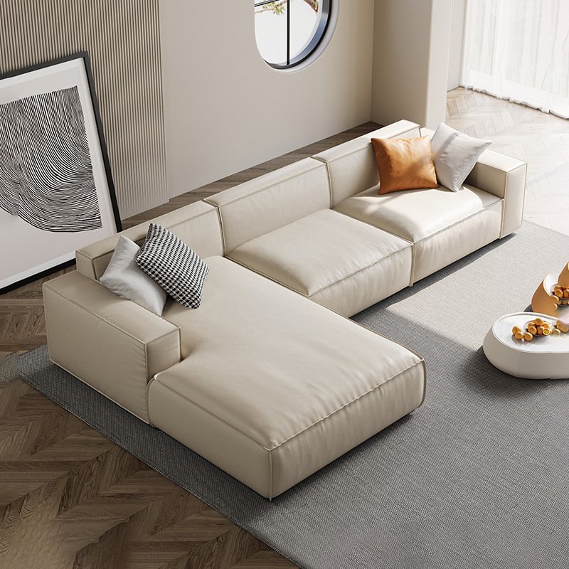 Modern Leather Living Room L-Shaped Sofa Set Designs Sofa Set For Living Room Sofa Furniture Set