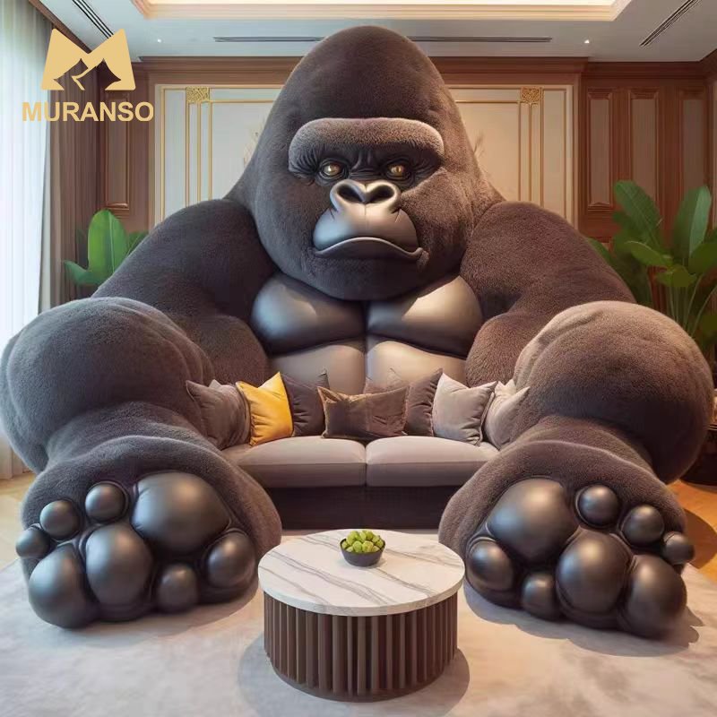 New arrival designer home furniture big monster sofa set gorilla shaped king kong sofa couch for living room