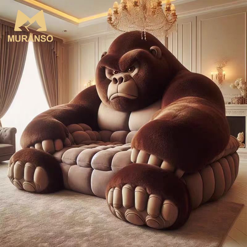 New arrival designer home furniture big monster sofa set gorilla shaped king kong sofa couch for living room