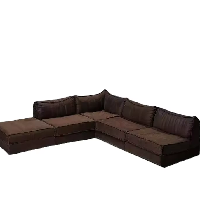 Luxury Home Furniture Living Room Furniture Vintage Style Sofa Modular Living Room Sofa Set de sede pagoda ds-19 sectional sofa
