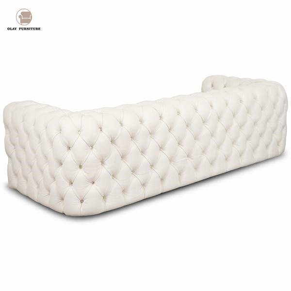 Simple modern sofa white pull clasp sofa living room sofa for weeding