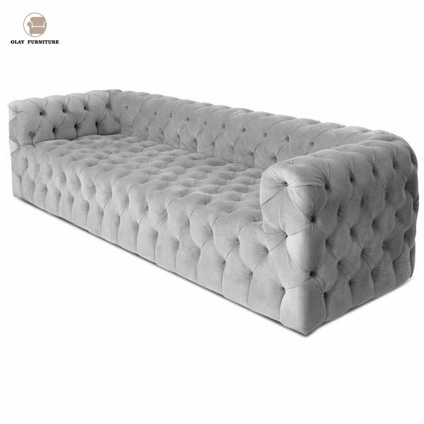 Simple modern sofa white pull clasp sofa living room sofa for weeding
