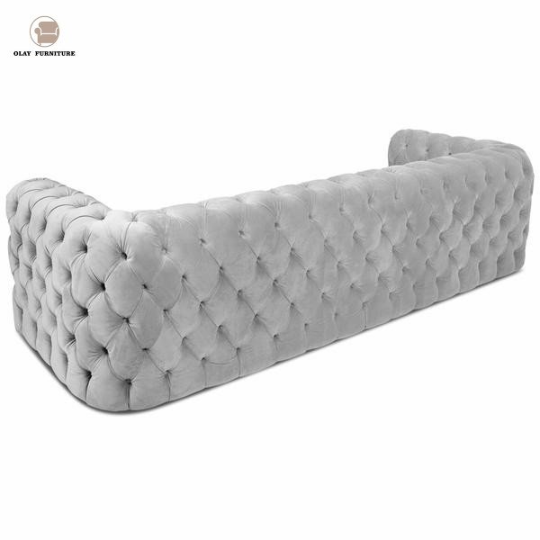 Simple modern sofa white pull clasp sofa living room sofa for weeding