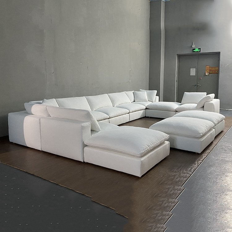 Online shopping modular couches luxury sofa set furniture modern living room sofas luxury high quality white linen sofa