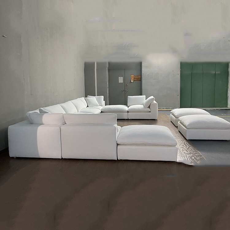 Online shopping modular couches luxury sofa set furniture modern living room sofas luxury high quality white linen sofa