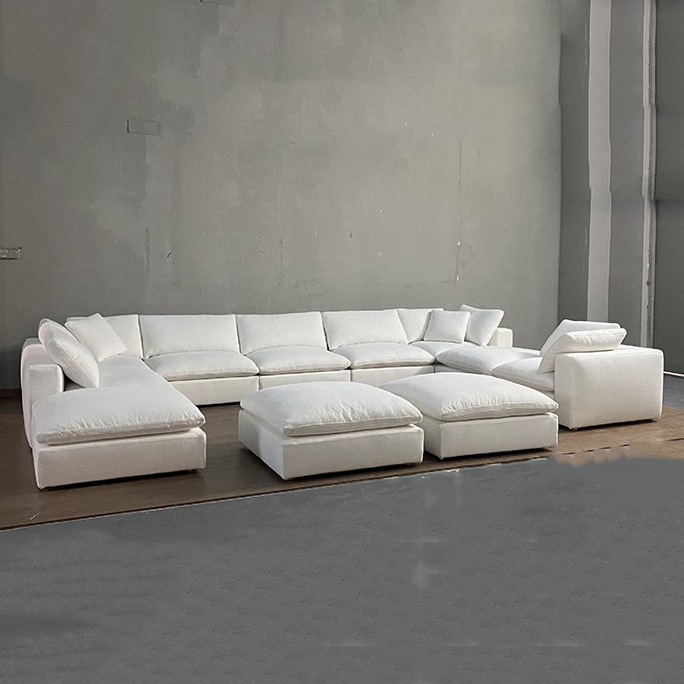 Online shopping modular couches luxury sofa set furniture modern living room sofas luxury high quality white linen sofa