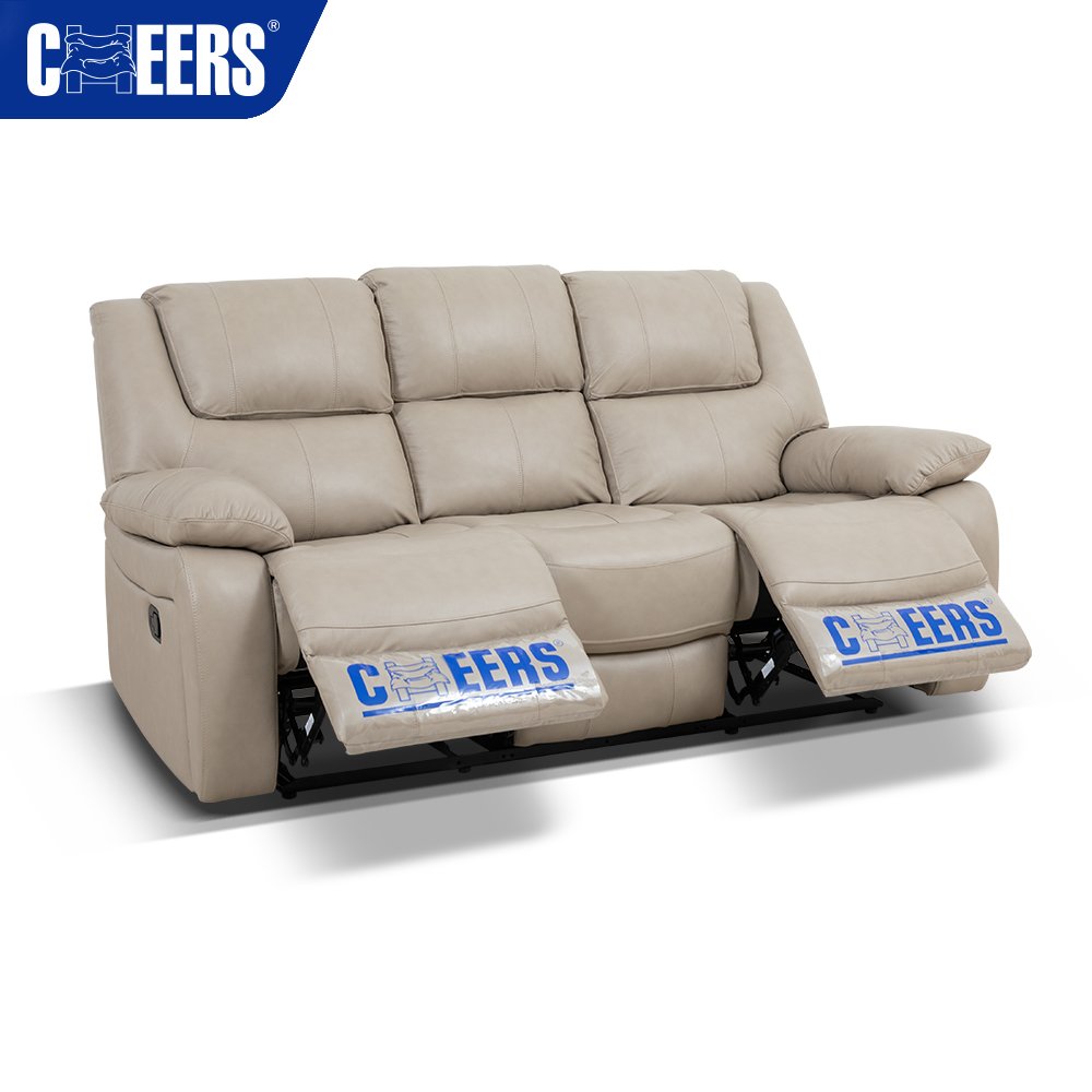 MANWAH CHEERS Manual 3 2 1 Luxury Fabric Recliner Sofa Set Furniture for Living Room Home Furniture