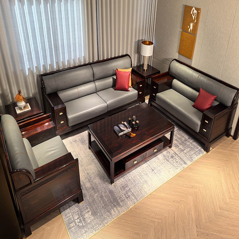Home Furniture Living Room Sofa 1950*900*920cm Brown Two Seat Home Decor Sofa