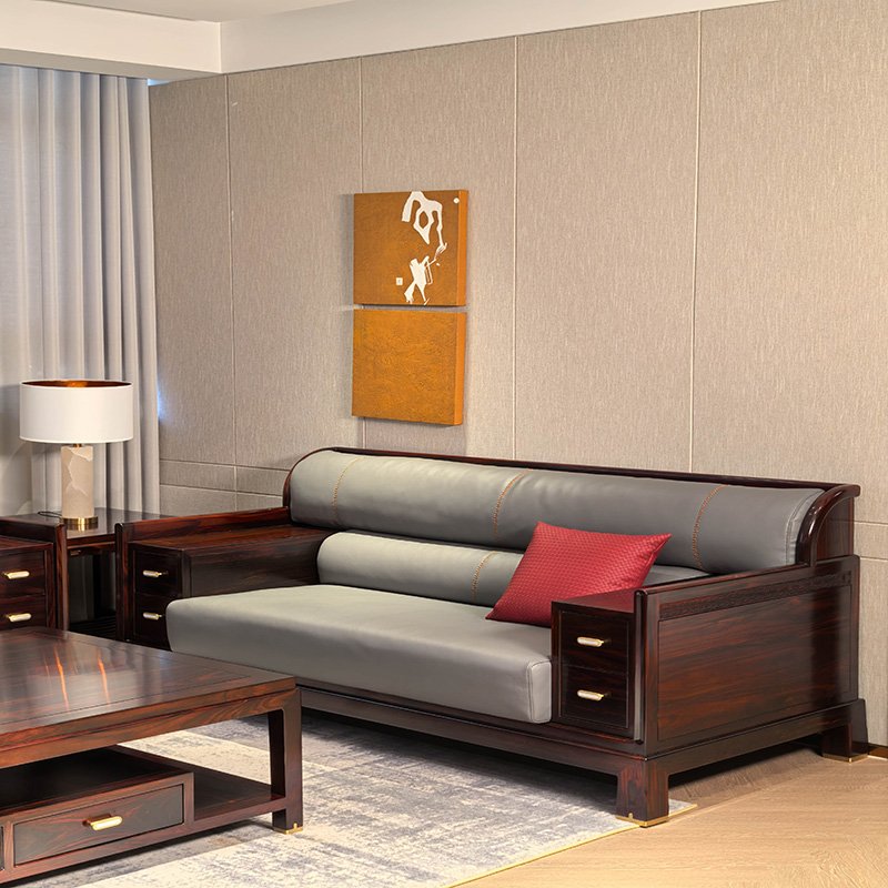 Home Furniture Living Room Sofa 1950*900*920cm Brown Two Seat Home Decor Sofa