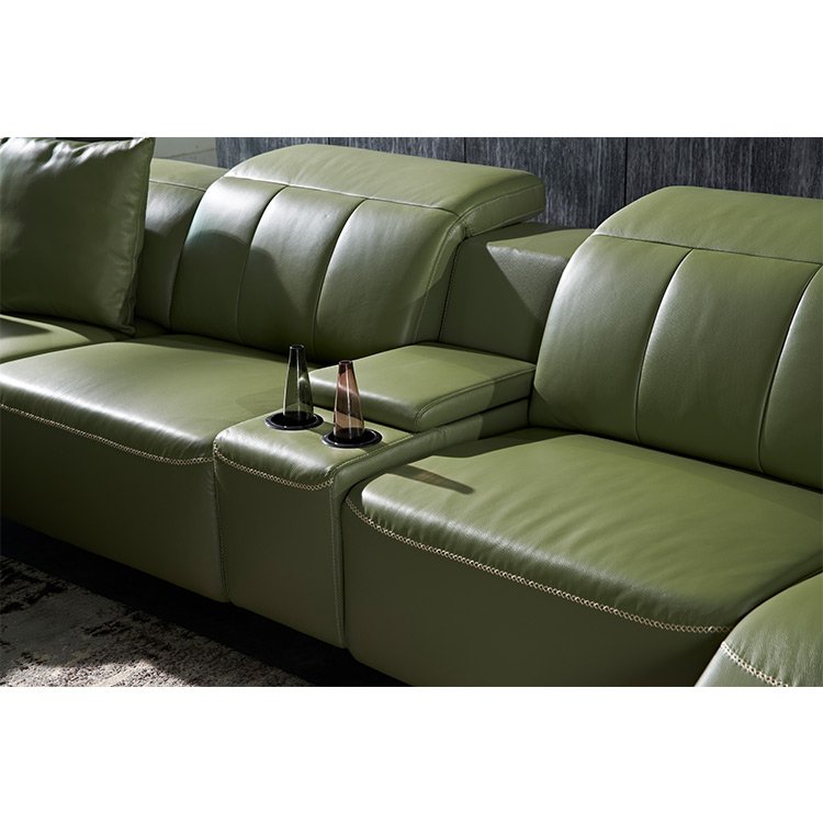 Natural And Comfortable Living Room Sofa Reclining Corner Sofa Leather Sofa
