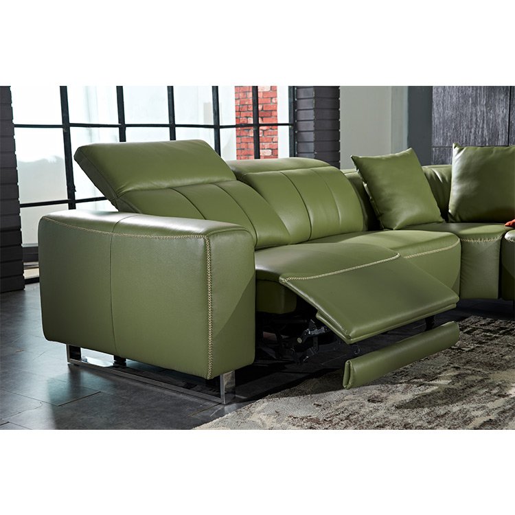 Natural And Comfortable Living Room Sofa Reclining Corner Sofa Leather Sofa